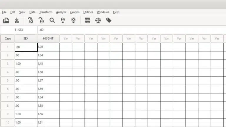 PSPP T-TEST