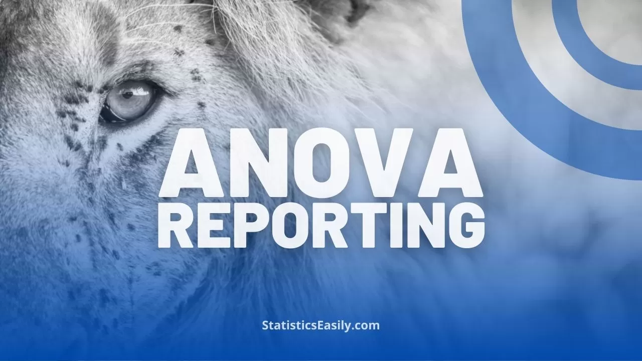 how to report results of anova