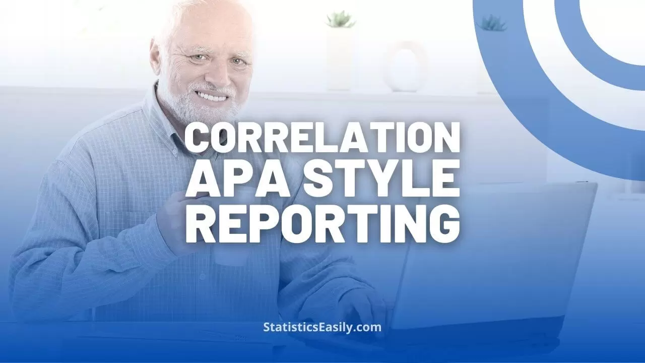 how to report correlation in apa